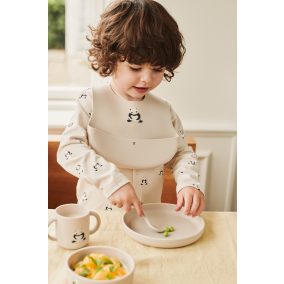   Liewood Vivi szilikon étkészlet - 4 db-os szett - Panda / Sandy