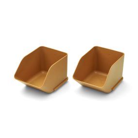   Liewood Rosemary asztali tároló - arany karamell - 2 db-os szett - S méret