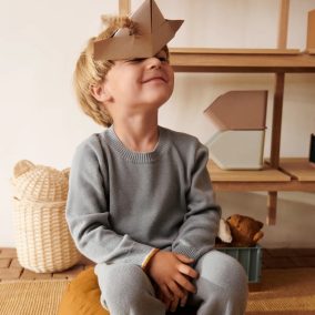   Liewood Rosemary asztali tároló - arany karamell - 2 db-os szett - S méret