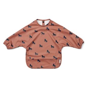 Liewood Merle hosszú ujjú előke - Lovak - Dark rose