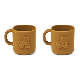   Liewood Chaves munkagépes pohár 2 db-os szett - arany karamell