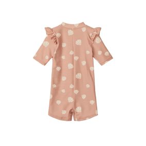   Liewood Amel fodros UV szűrős fürdőruha - Kagylók - Púder 12 hó