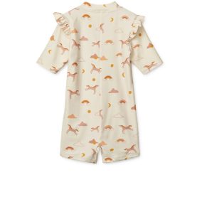   Liewood Amel fodros UV szuros fürdoruha - Dream / Ecru - 80 (12hó)