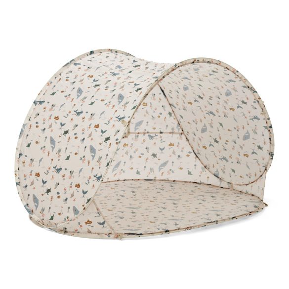 Liewood Cassie UV szűrős önfelállító pop-up strandsátor - Tengeri állatok