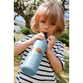 Liewood Falk vizes palack - Tiger / Beach blue 500 ml