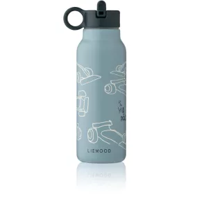 Liewood Falk vizes palack - Race cars / Beach blue 350ml
