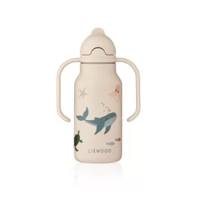   Liewood Kimmie szívószálas itatókulacs - Tengeri állatok - 250ml