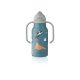 Liewood Kimmie szívószálas itatókulacs - Arctic Sea / Ocean view - 250ml
