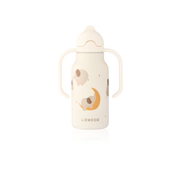 Liewood Kimmie szívószálas itatókulacs - Elephant - 250ml