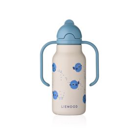   Liewood Kimmie szívószálas itatókulacs - Pufferfish / Sandy - 250ml