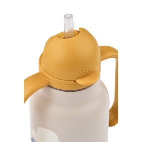   Liewood Kimmie szívószálas itatókulacs - Around the world - 250ml