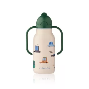   Liewood Kimmie szívószálas itatókulacs - Cars / Sandy - 250ml