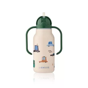   Liewood Kimmie szívószálas itatókulacs - Cars / Sandy - 250ml