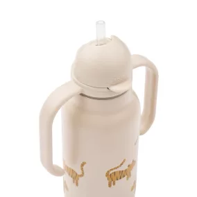   Liewood Kimmie szívószálas itatókulacs - Tiger / Sandy - 250ml