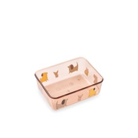 Liewood Ako Tritan snack doboz - Cats and Dogs / Sandy