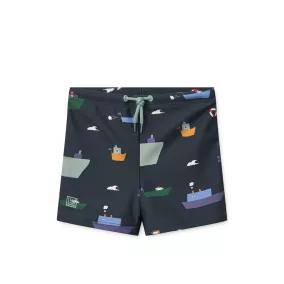 Liewood Otto mintás fürdőnadrág - Sailing / Classic Navy