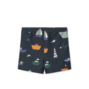 Liewood Otto mintás fürdőnadrág - Sailing / Classic Navy