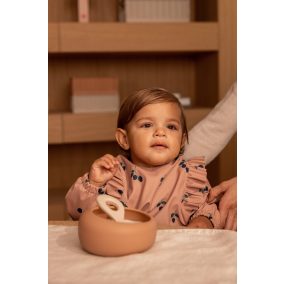   Liewood Merle hosszú ujjú előke fodrokkal - Berry / Pale Tuscany