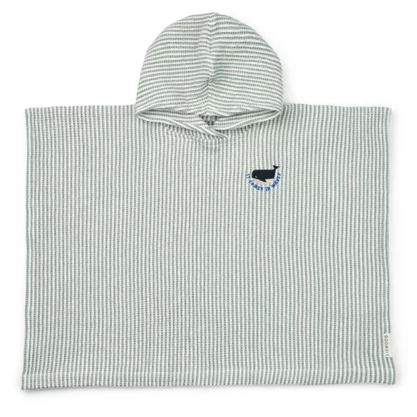 Liewood Paco poncsó hímzéssel Peppermint - Creme de la creme 1-2 év