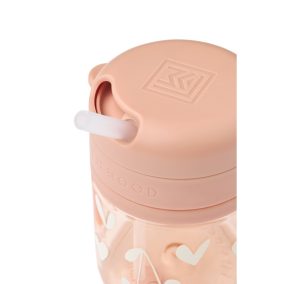   Liewood Pavia Tritan Szívószálas pohár 280ml - Sweethearts / Pale tuscany