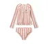 Liewood Dagny csíkos UV fürdőszett - Coral Blush / Creme de la Creme Stripe