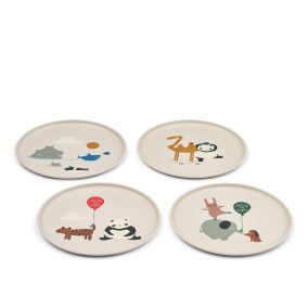 Liewood Remco tányér - 4 db-os - Around the world