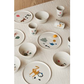 Liewood Cees mélytányér - 4 db-os - Around the world