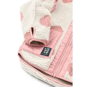 Liewood Noam Teddy tabát fodrokkal - Sandy / Rose blush mix