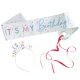 'Happy Birthday'' Vállszalag és fejdísz