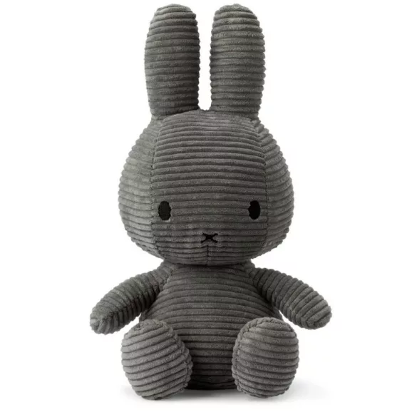 Bon Ton Toys Miffy kordbársony plüss - Szürke - 33 cm