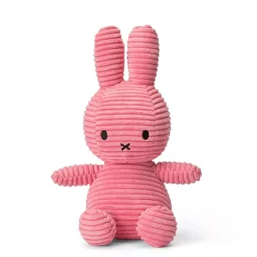   Bon Ton Toys Miffy kordbársony plüss - Bubblegum pink - 23 cm