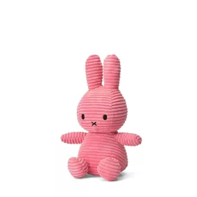   Bon Ton Toys Miffy kordbársony plüss - Bubblegum pink - 23 cm