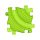 Muffik Kemény Twister Puzzle - Lime