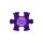 Muffik Mini Kemény Rét Puzzle - Viola