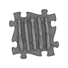 Muffik Kemény Faágak Puzzle - Szürke