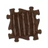 Muffik Kemény Faágak Puzzle - Barna
