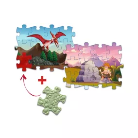 MUFFIK 12 db-os Puzzle - Dínók / Őskor