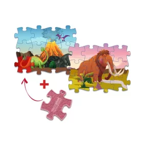 MUFFIK 12 db-os Puzzle - Dínók / Őskor