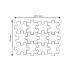 MUFFIK 12 db-os Puzzle - Dínók / Őskor