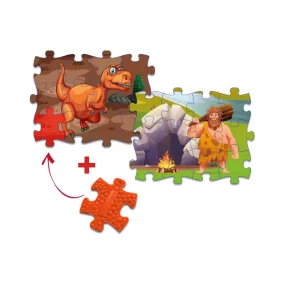 MUFFIK 12 db-os Puzzle - T-rex