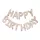 Szülinapi lufi - Happy Birthday felirat - Átlátszó konfetti