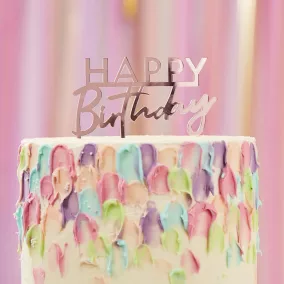 Tortadísz - Happy Birthday felirat