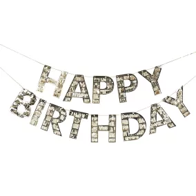 Happy Birthday girland - Arany