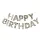 Happy Birthday girland - Arany
