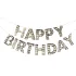 Happy Birthday girland - Arany