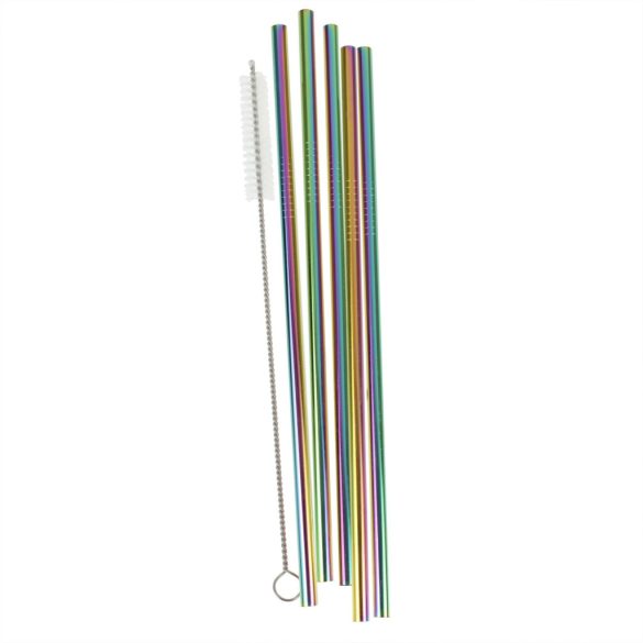 Rozsdamentes acél szívószálak - Rainbow