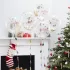 Merry Christmas lufi konfettikkel és villanykörte fűzérrel