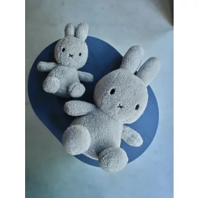 Bon Ton Toys Miffy frottír plüss - Világosszürke - 23 cm