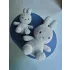 Bon Ton Toys Miffy frottír plüss - Világosszürke - 23 cm