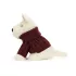 Jellycat plüss - Munro skót terrier pulcsiban
